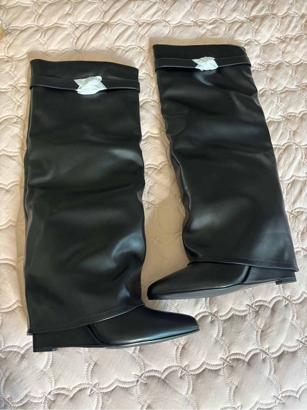 Black Women's Tall Slouch Boots - Classic Knee-High Style
